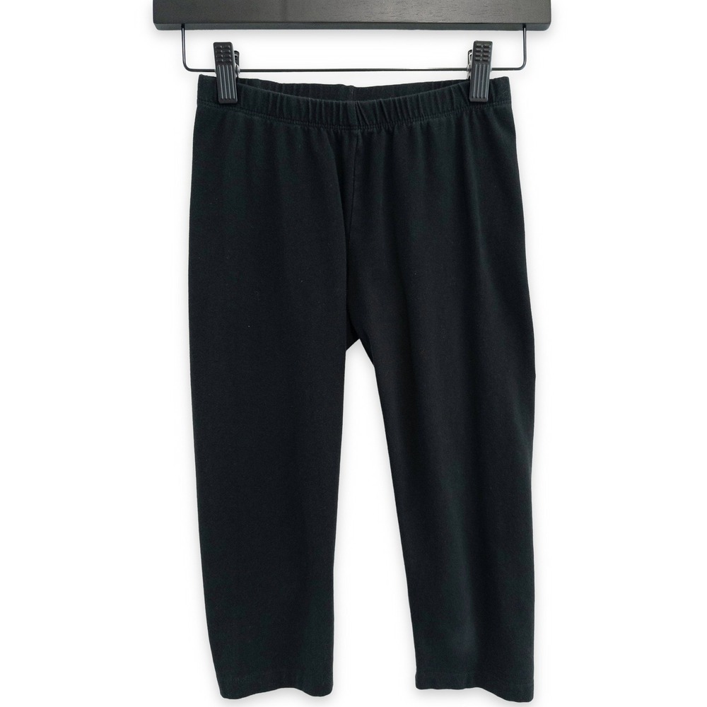 Cat & Jack Capri Leggings Girls L 10/12 Black Casual Athleisure School Basic